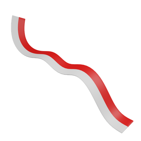 Indonesian Flag  3D Icon