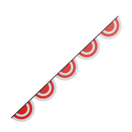 Indonesian Flag  3D Icon