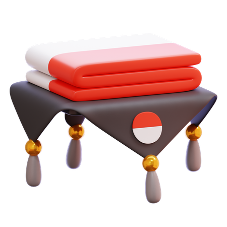 Indonesian Flag  3D Icon