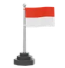 Indonesian Flag Pole