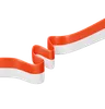 Indonesian Flag Ribbon