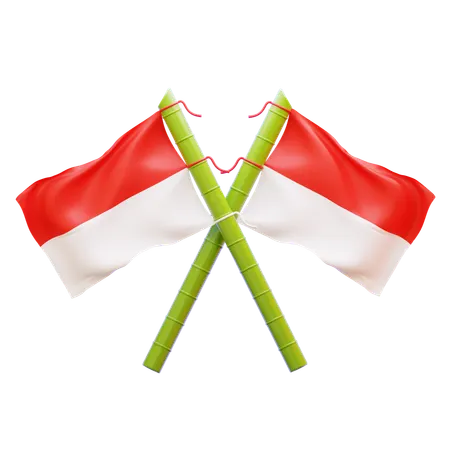 Indonesian Flags  3D Icon