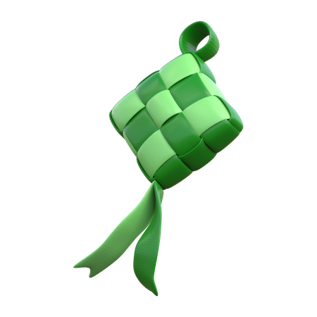 Indonesian Food Ketupat  3D Icon