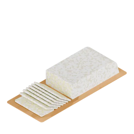 Indonesian Food Tempeh  3D Icon