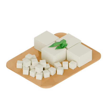 インドネシア料理 豆腐  3D Icon