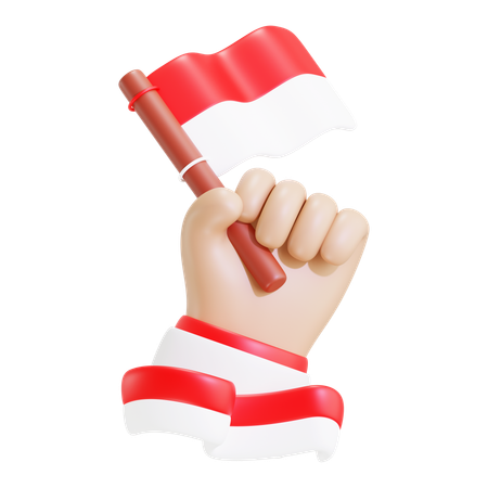 Indonesian Independence Day  3D Icon