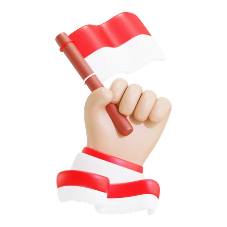 Indonesian Independence Day  3D Icon