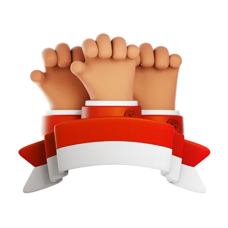 Indonesian Independence Day  3D Icon