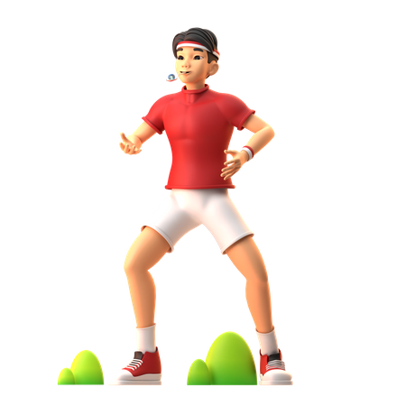 Indonesian Independence Day Celebration With Marbles Race Competition  3D Icon