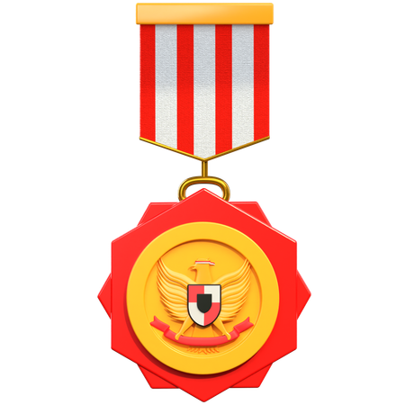 Indonesian Medal  3D Icon