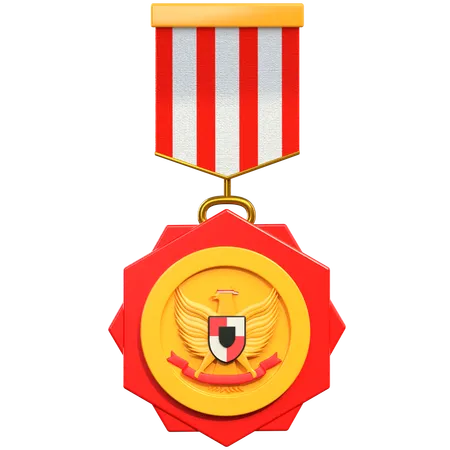 Indonesian Medal  3D Icon