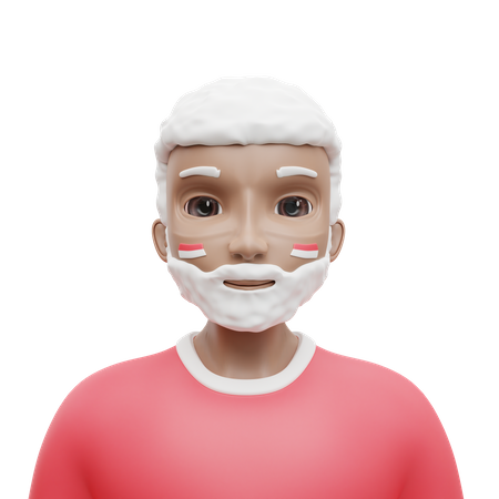 Indonesian Old Man  3D Icon