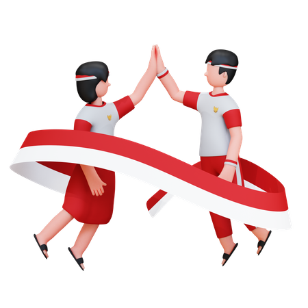 Indonesian People doing hifi  3D Icon