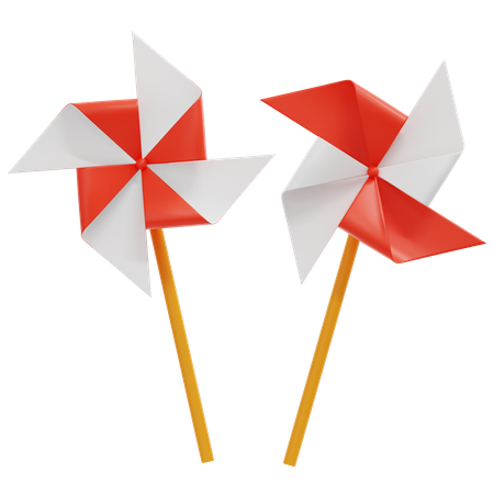 Indonesian Pinwheel  3D Icon