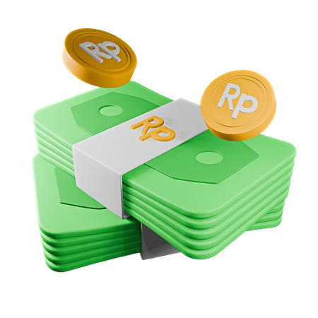 Indonesian rupiah  3D Icon