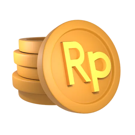 Indonesian rupiah  3D Icon