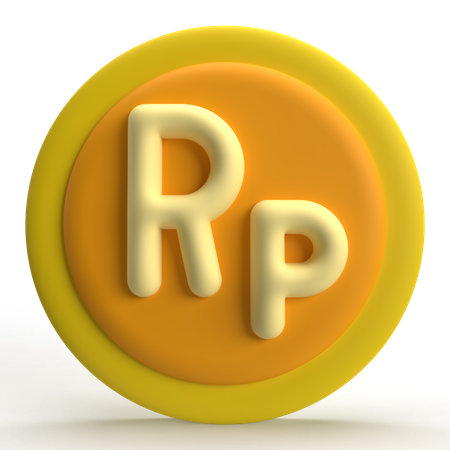 Indonesian Rupiah  3D Icon