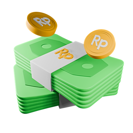 Indonesian rupiah  3D Icon