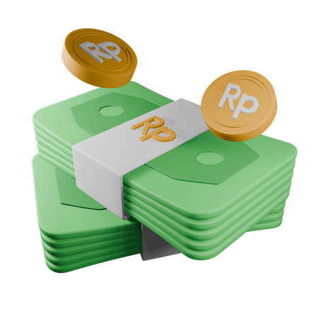 Indonesian rupiah  3D Icon