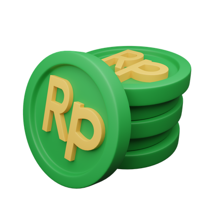 Indonesian rupiah  3D Icon