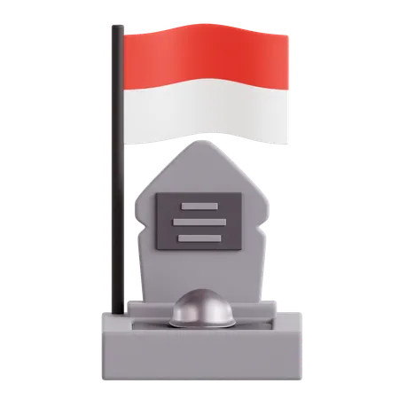 Indonesian Tombstone  3D Icon