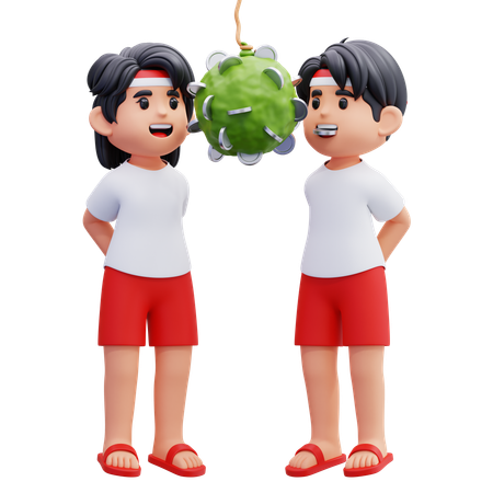 Indonesian Youth Join Coin Take Competition  3D Icon