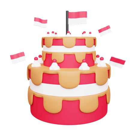 Gâteau indonésien  3D Icon