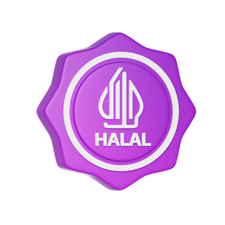 Logo halal d'Indonésie  3D Icon