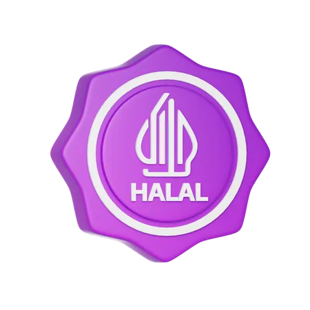 Logo halal d'Indonésie  3D Icon