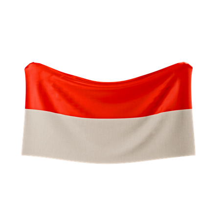 Indonesische flagge  3D Icon