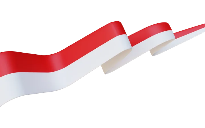 17 August 1945 Tag Der Unabhangigkeit Indonesiens Grusskartenvorlage Banner Mit Dem Schriftzug Tag Der Unabhangigkeit Schwenkende Indonesische Flaggen Isoliert Auf Weissem Hintergrund 3D Icon