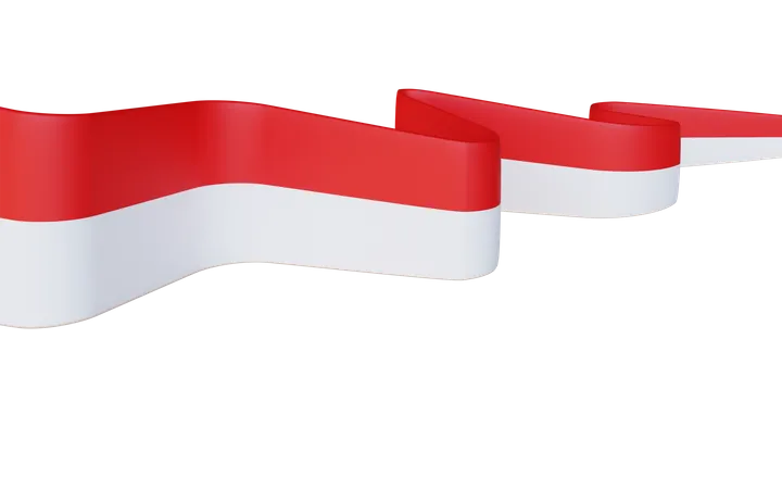 17 August 1945 Tag Der Unabhangigkeit Indonesiens Grusskartenvorlage Banner Mit Dem Schriftzug Tag Der Unabhangigkeit Schwenkende Indonesische Flaggen Isoliert Auf Weissem Hintergrund 3D Icon