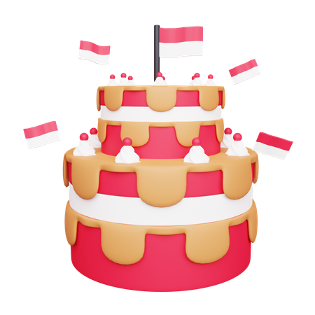 Indonesischer Kuchen  3D Icon