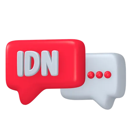 Indonesische Sprache  3D Icon