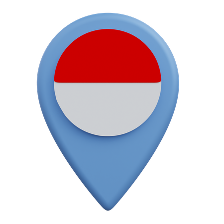 Indonesien Standort  3D Icon