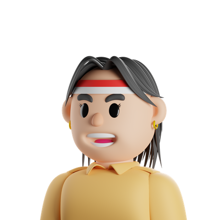 Indonesische Frau  3D Icon