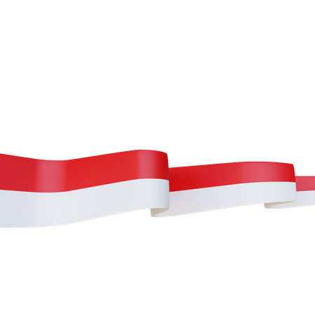 Indonesische Flagge  3D Icon