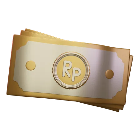 Indonesische Rupiah  3D Icon