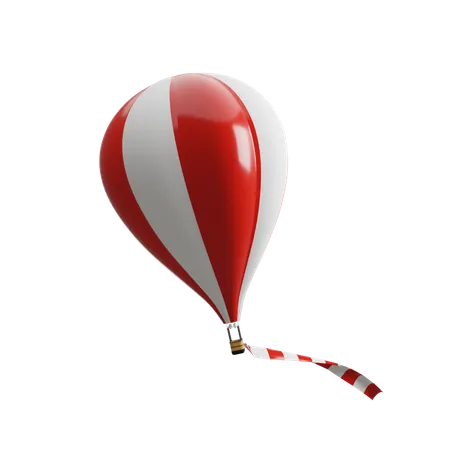 Indonesischer Heißluftballon  3D Illustration