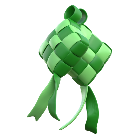 Indonesisches Essen Ketupat  3D Icon