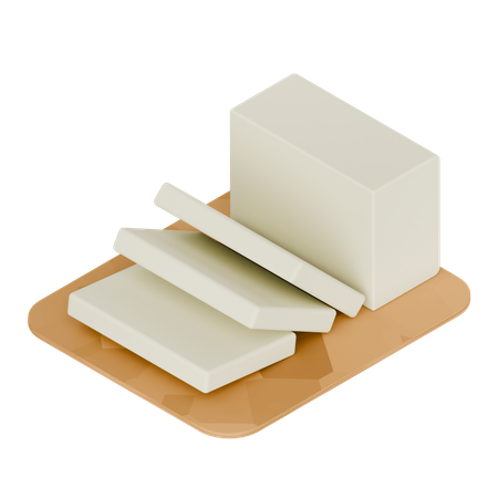 Indonesisches Essen Tofu  3D Icon