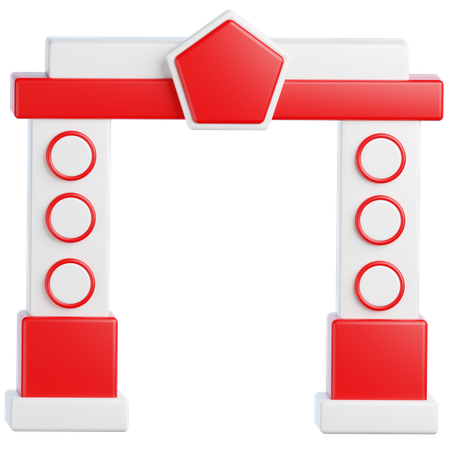 Indonesisches Unabhängigkeitstor  3D Icon