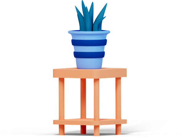 Indoor Plant  3D Illustration