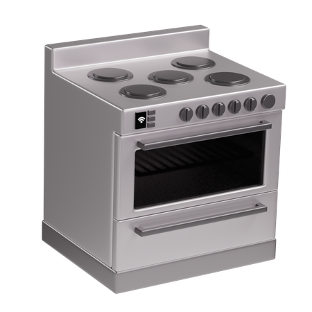 Induction Stove  3D Illustration