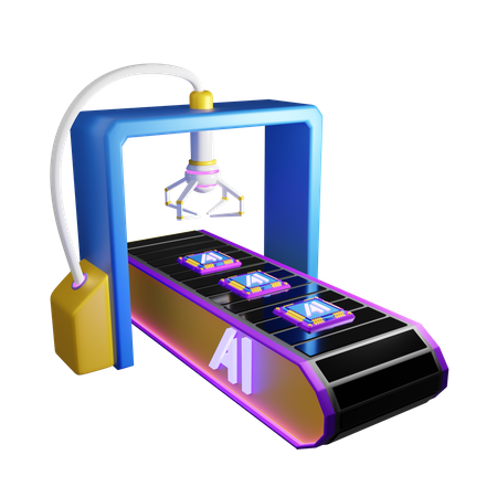 Industria de la IA  3D Icon