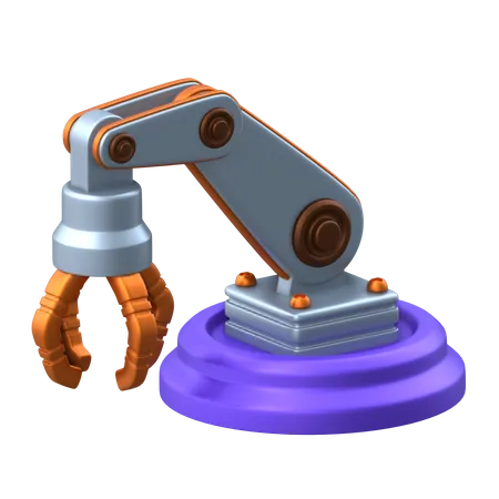 Industrial Arm 3 D Icon Pack 3D Icon