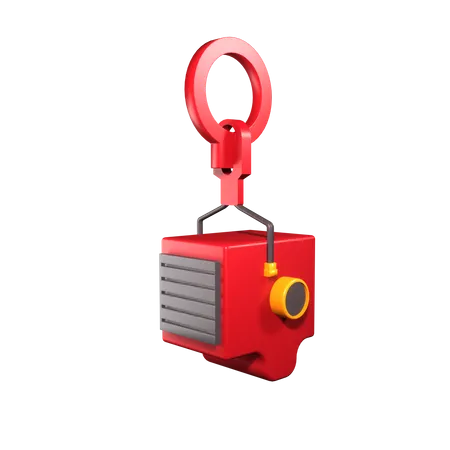 Industrial Crane Hook  3D Icon