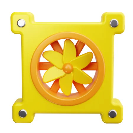 Industrial Fan  3D Icon