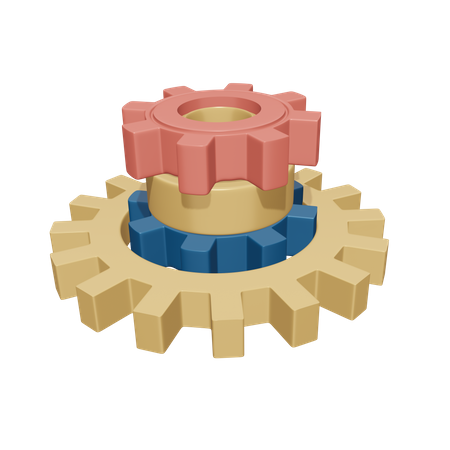 Industrial Gear  3D Icon