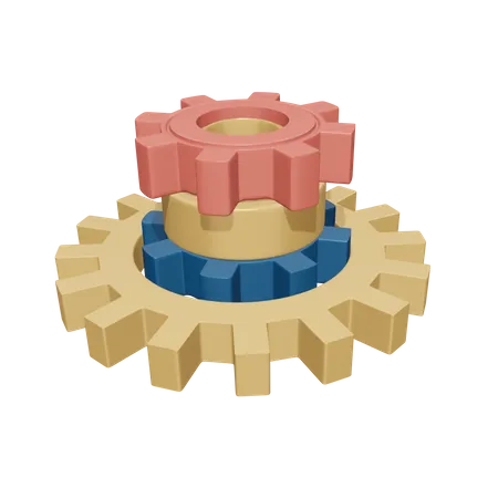 Industrial Gear  3D Icon